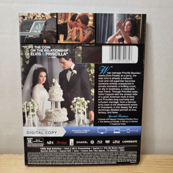 BLU-RAY / DVD / DIGITAL Priscilla w/ dust cover - SEALED - Picture 2 of 2